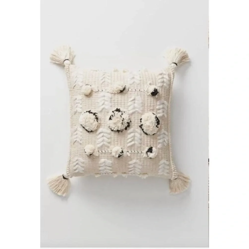 Anthropologie Textured Kama Pillow 18 x 18 NWT